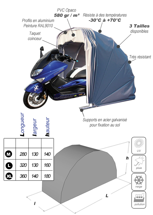 Abri Moto Housse De Protection Pour Moto StormProtector
